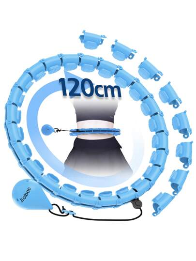 JLoibao Weighted Circle With 24 Links For Adults Weight Loss, Fitness Hoop Plus Size, For Women Smart Exercise Equipment