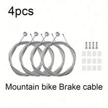 4 Packs Premium Bicycle Shift Cable Set - Universal 2m/78.7in Stainless Steel Wire With Housing And Smooth Shifting Performance - Compatible With Shimano SRAM Systems For Mountain And Road Bikes - Silver - View 12