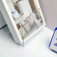 Clear Acrylic Book Stand - Desktop Organizer For Office, Home & Retail Use - Clear - View 4