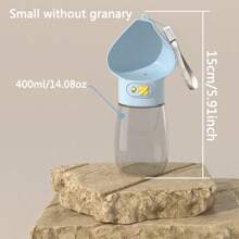 1pc Portable Pet Water Dispenser - Leak Proof Plastic Dog Travel Cup, Detachable Design, Drinking And Eating Combination Cup With Food Container, Suitable For Outdoor Drinking And Food Feeding For Dogs