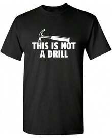 Esto no es una broma, camiseta gráfica divertida y sarcástica. - Negro - Ver 1