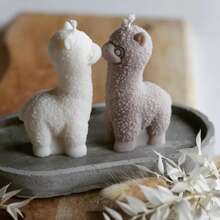 DIY可爱羊驼造型香氛石石膏硅胶模具，多用途