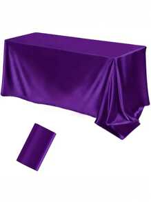 1PC Luxury Satin Tablecloth Glittering Rectangular Fabrics Of Various Colors Perfect For Weddings, Ceremonies, Festivals And Birthday Parties Multifunctional Dining Table Layout | Elegant Tablecloth | Tablecloth