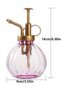 1 件装塑料南瓜形园艺喷雾瓶，复古风格手动压力喷雾器，适用于多肉植物 - 彩色 - 查看 2