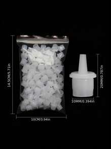 HMQ beauty Tappi sigillanti per bottiglie di colla per estensioni ciglia - Senza elettricità, riutilizzabili e a prova di perdite per contenitori di adesivo, facili da applicare, confezione multipla di tappi di ricambio per salone di bellezza