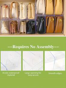 1pc Acrylic Hand - Transparent Closet Dividers For Bags Large Capacity Storage Rack Other (Accessory Organizers) Bag Storage Rack Bag Storage Rack Hand Partition Bag Organizer - Multicolor - View 5