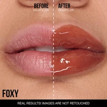 HUDA BEAUTY Lip Gloss Plumper For Fenty Beauty High-Shine Non-Sticky Formula With Vitamin E Lip Filler Effect & Hydrating Gloss 0.13 Oz/3.9 ML-Faux Filler Shiny Non-Sticky Lip Gloss-Size 0.13 Oz / 3.9 ML - Foxy - 查看 2