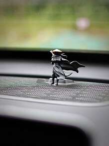 2pcs "Martial Arts Swordsman" Interior Car Decor, Screen Display Accessory For Car Center Console - Multicolor - View 4