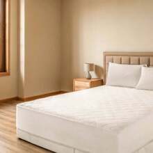 Naturals Protector de colchón acolchado Naturals - 100% PES - ✅ Entrega 2-5 días ✅ - Ajustable - Suave, transpirable y duradero - Cama 90/105/120/135/140/150/160/180/Cuna 60x120 cm - Cubre Colchón