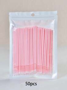 50/100 件纳米清洁棉签，超精细卸妆棉签，用于眼部化妆、轮廓、眼线、睫毛、嘴唇和皮肤清洁 - 彩色 - 查看 7