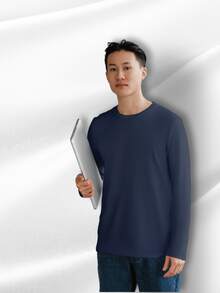 Men T-Shirts - Navy Blue - View 2