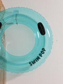 1 pieza Flotador inflable transparente para piscina y playa, accesorio perfecto para regalo de verano - Azul - Ver 4