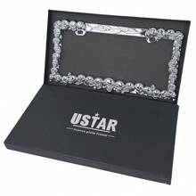 3D闪亮蝎子车牌框，时尚效果，附赠礼盒。美规，适用于美国、加拿大和墨西哥。汽车装饰 可爱汽车配件 汽车内饰 女士汽车配件 男士汽车配件 饰品