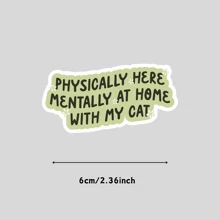 Bán sỉ tem dán vinyl bất đối xứng "Trái tim tôi thuộc về chú mèo của tôi" - Thích hợp cho các bề mặt gỗ, nhựa, thủy tinh, kim loại, gốm sứ - Sử dụng trong nhà/ngoài trời, đồ dùng học tập, mùa tựu trường. - Nhiều màu - Xem 9