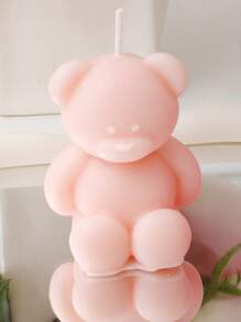 4pcs/2pcs/1pc New Rose Flower Wax Candles (3.93in) / Creative Bear Aroma Candles (2.55in), Smokeless Candles/Gift, Decorations, Gifts, Birthday Candles, Birthday Decoration, Suitable For Home Living Room/Bedroom/Kitchen/Dining Table Candle Decor, Gifts For Women, Father's Day/Birthday/Graduation/Party Holiday Decoration Candles, Easter, Candle, Autumn, Scented Candles, Wedding Decor, Pink Candles, Wedding, Bedroom Decor, Room Decor, Home Decor - Multicolor - View 16