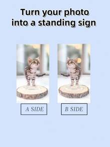 1pc Custom Acrylic Stand - Personalized Pet Standee, Custom Dog & Cat Photo Stands, Family Photo CutOuts, Unique Home Decor, Stocking Stuffers, Perfect Gift For Pet Lovers, Family, And Friends, Reusable,Multi-Functional,Ornamental,Stylish,Exquisite,High-Quality,Cute,Custom,Personalized,Unique,Ideal Gifts For Him,Ideal Gifts For Her,Her,Boyfriend,Girlfriend,Dad,Mom,Family,Friends,Son,Daughter,School Students,Workers,Kids,Office,Tea Room,School,Home,Customized Crafts,Home Refresh