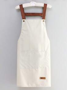 1 pezzo Grembiule da chef personalizzato con ricamo, grembiule nero impermeabile, con regolazione e 2 tasche, adatto sia per uomo che donna, grembiule professionale per cucina, cottura, giardinaggio, pittura, panetteria, ristorante - Multicolore - Visualizzare 13