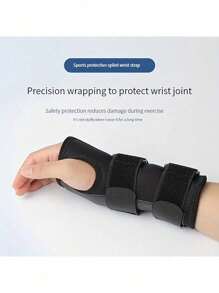 Verstellbare Handgelenkstütze mit Schienen - Doppelte Kompression, atmungsaktiv elastisch für maximale Gelenkstabilität, für Tag und Nacht Gebrauch