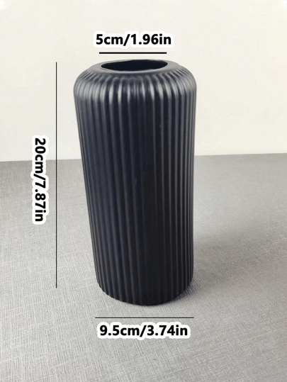 1pc Plastic Flower Vase, Pot, Artificial Bloemen Container, Home Dried Fresh Cut DIY Planter, Seed Tray, Tabletop Dried/Fresh Arrangement Birthday Graduation Room Glass Vase view 5