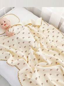 4 层平纹细布襁褓毯，舒适透气大号新生儿襁褓包 - 彩虹 - 查看 8