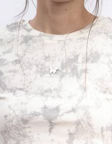 MAREZZI COUTURE TIE-DYE CROP T-SHIRT - Beige - View 3