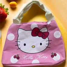 Sanrio 1 szt. Sanrio Hello Kitty Student Lunch Box Tote Folia Pogrubiona Duża Pojemność Torba Termiczna Torba Termiczna Torba Bento z Kreskówki Lunch Box Torba Lunch Bag
