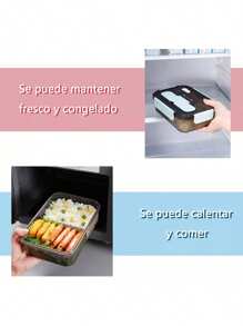 Lunch Box Loncheras  Para Lunch Fiambrera 1500 Ml, Lonchera - Celeste - Ver 8