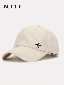 Adjustable Unisex Simple Aircraft Pattern Baseball Cap, Cool Classic Hip Hop Curved Brim Baseball Hat, Comfortable Breathable Outdoor Sun Hat, Casual Sports Cap Suitable For Men And Women - Multicolor - View 11