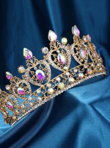 Women's Princess Crown Headpiece, Birthday Queen Black Crystal Crown, Suitable For Party, Birthday, Halloween, Photography, Gift-Giving, Christmas And Other Occasions - Multicolor - View 9