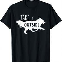 Take It Outside Graphic Wildlife Camping Hiking Wilderness T-Shirt - Black - View 1