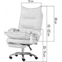 Silla de Piel Sintética Nappa (Rosa) - Rosa - Ver 3