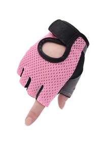 1 Pair. Lightweight And Breathable Fitness Gloves For Outdoor Sports In Spring And Summer - Full Palm Protection, Suitable For Weightlifting, Gym Training, And Cycling - Multicolor - View 4