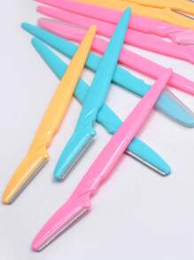 30 Piezas/Botella Navajas para cejas en estuche, hojas de recortadora facial con contenedor, hojas de recorte de cejas y maquinilla de afeitar para eliminación de vello facial y corporal, productos y accesorios para el cabello para peluquería, salón de belleza y artículos de viaje esenciales