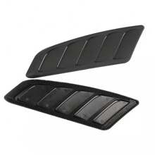 2 Pieces Black Car Front Hood Vent Cover Auto Trim Parts Compatible With F-150, F-250, And F-350 Models