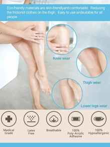 10Pcs Anti-Chafing Thigh Bands Thigh High Socks Anti-Friction Anti-Chafing Run Walk Beauty Thigh Protection Pads For Women, Anti-Chafing Thigh Pads For Inner Thighs To Prevent Chafing And Friction, Invisible For Men And Women In Summer Body Care For Travel, Sport, Outdoor, Belt, Stickers, Boy Valentine Heart Women's Valentine