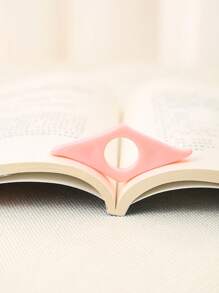 1 Soporte de libro de acrilico para el pulgar, prensa marcapáginas, ayuda de lectura de libros