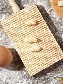 1piece Wooden Friction Board Italian Tool Dough Board Baking Striped Shape Mold Spiral Chewing Board