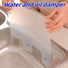 1/2pcs Large Kitchen Sink Guard Splash Cover, Waterproof And Oil-Proof Board With Suction Cups, Easy To Clean - Multicolor - View 3