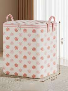 1pc, Large Capacity Waterproof Storage Bag - Durable Nylon, Non-Woven Fabric, Thickened Design Of Quilts And Clothing - Ideal For Family Organization And Holiday Packaging, Quilt Bags, Luggage Storage Bins,Room Decor,Bedroom Decor,Home Decor