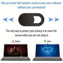Copertura per webcam ultra sottile scorrevole - Schermo di privacy in ABS, nero, bianco e rosa, compatibile con laptop, ecc. - Design e alla moda, migliora la protezione della privacy Impermeabile Antiurto Antiscivolo Antigraffio Antiimpronta digitale Copertura completa