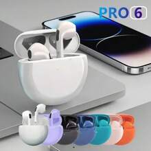 Original Pro6 TWS Touch Control Wireless Headphones Bluetooth Earphones Sport Earbuds Music Headset For Iph One Xiao Mi Phones Air Pods Inear Bluetooth Headsets - Multicolor - View 6