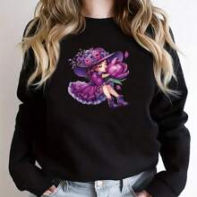 Hermosas calcomanías de transferencia de calor con estampado de flores moradas, lavables y aptas para DIY en camisetas, jeans, chaquetas, mochilas, ropa, sombreros