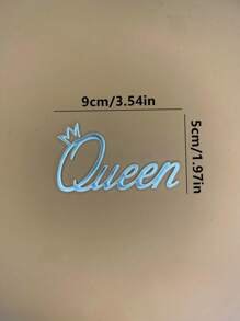 1pc/3pcs/5pcs Gold Acrylic Queen Happy Birthday Cake Topper For Queen Party Cake Side Decoration - Multicolor - View 5