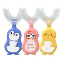 meomill 1pc Cartoon U-Shaped Toothbrush, Soft Toothbrush, Cartoon Toothbrush