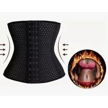 High Compression Abdominal Shaping Corset Belt - màu đen - Xem 3