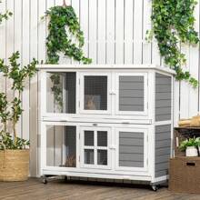 PawHut Pet Houses & Cages - White - View 2