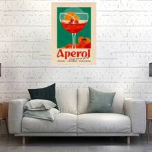 1 幅无框海报墙艺术复古卡通果汁海报和印刷饮料帆布画俱乐部酒吧商店家居装饰 - 彩色 - 查看 8