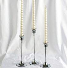 3pcs/Set Vintage Creative European Style Metal Candle Holders, Simple Design Decor For Wedding, Bar, Party, Living Room, Dining Room Gifts Birthday Graduation