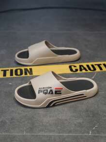 Men's Casual Slippers, Fashion Sports Outdoor Wear, Bathroom Shower Anti-Slip Indoor Slipper, Leisure Beach Street