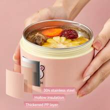 Portable 304 Stainless Steel Thermal Lunch Box With Cutlery&Lunch Bag, Cute Capybara Pattern Leak Proof Bento Box, Microwave Safe&Hot Water Heating, Insulated Anti Scalding Lunch Container, Reusable Fruit Salad Food Storage Container, Suitable For Student And Adult Use In School, Office, Outdoor Camping, Picnic, Travel